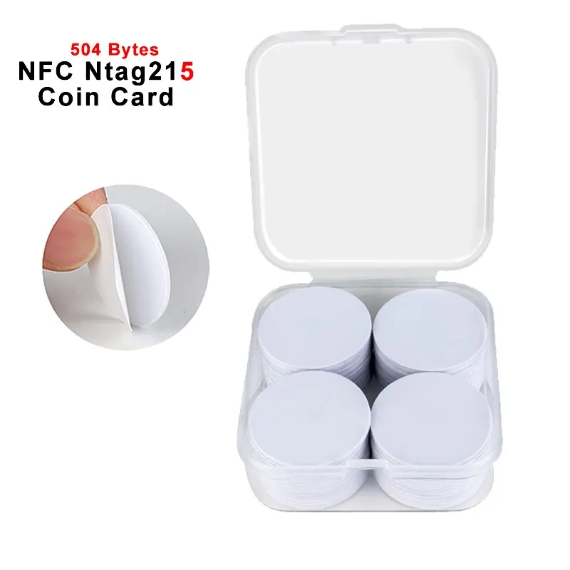 Nfc Tag Programmable - 20 piezas 13,56 MHz Ntag215 monedas