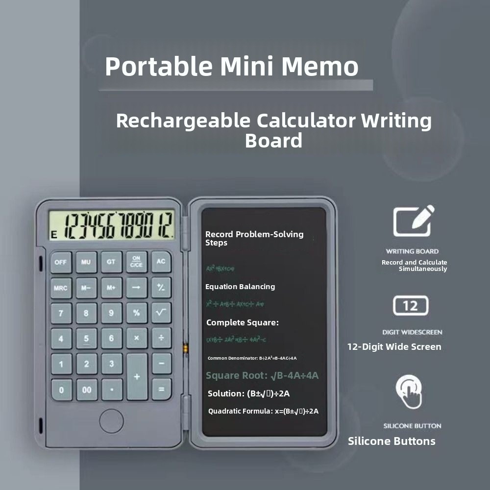 Digital Drawing Tablet - Calculadora Científica 2 en 1 Plegable