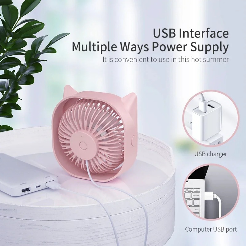 Mini ventilador USB de mesa, p - Smart Electronics Gadgets For Home reseña y precio