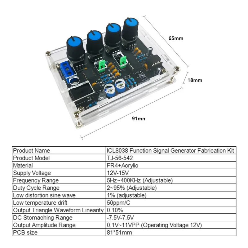 Generador de señal de baja fre - New Gadgets Electronic reseña y precio