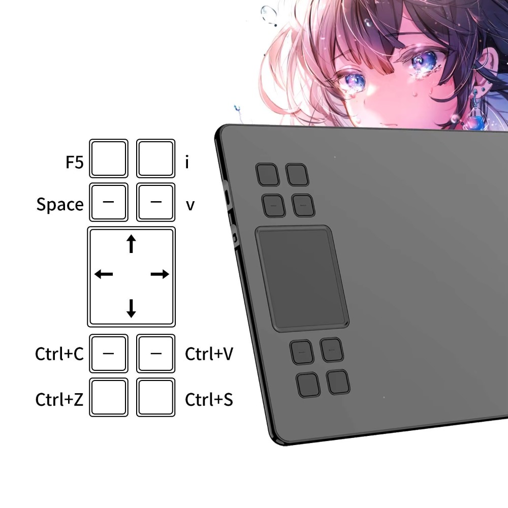 Tableta de dibujo de 10 × 6 pu - Digital Drawing Tablet reseña y precio